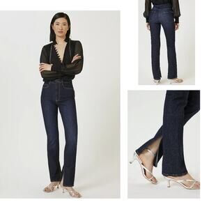 NEW Anthropologie Pilcro The Split Straight Jeans - 25 Waist